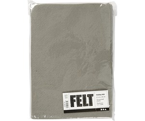 Arts & Crafts - Tilbehør - Creativ Company Hobby Felt Gray A4 10 Sheets - 45519