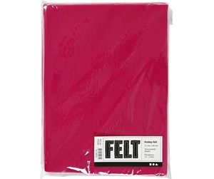 Arts & Crafts - Tilbehør - Creativ Company Craft felt Cerise A4 1.5-2 mm 10 sheets - 45506