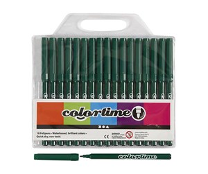 Skrive- & Tegneverktøy - Creativ Company Dark green markers 18st. - 373558