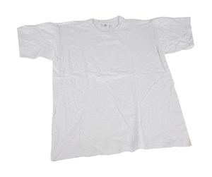 Kostymer - Creativ Company T-shirt White with Round Neck Cotton 3-4 years - 47202