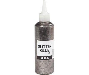 Kreative leker - Creativ Company Glitter glue Silver 118ml - 31831