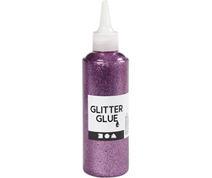 Kreative leker - Creativ Company Glitter glue Purple 118ml - 31827