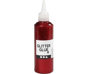 Kreative leker - Creativ Company Glitter Glue Red 118ml - 31822