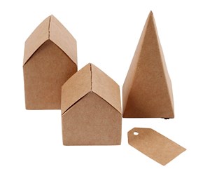 Arts & Crafts - Tilbehør - Creativ Company Houses and Trees Cardboard Set - 29040