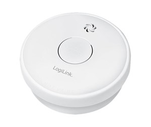 Smarthus - LogiLink Smoke detector with replaceable zinc carbon battery 1 year battery - SC0015