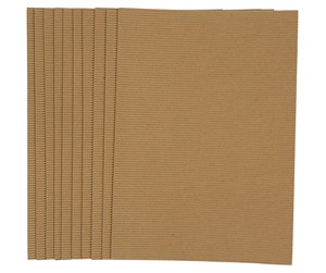 Papir, Fotopapir & Etiketter - Creativ Company Ribbed Cardboard Color 120gr 10 Sheets - 21963