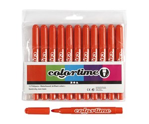 Hobbyartikler - Creativ Company Dark orange Jumbo markers 12pcs. - 37351