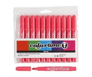 Hobbyartikler - Creativ Company Light pink Jumbo markers 12pcs. - 37339