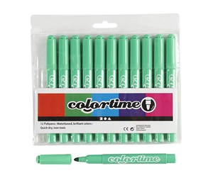 Hobbyartikler - Creativ Company Light green Jumbo markers 12pcs. - 37336