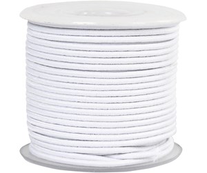 Arts & Crafts - Tilbehør - Creativ Company Elastic White 25m - 410360