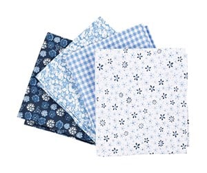 Arts & Crafts - Tilbehør - Creativ Company Patchwork Fabric Blue 45x55cm 4pcs. - 441835