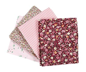 Arts & Crafts - Tilbehør - Creativ Company Patchwork Fabric Pink 45x55cm 4pcs. - 441832