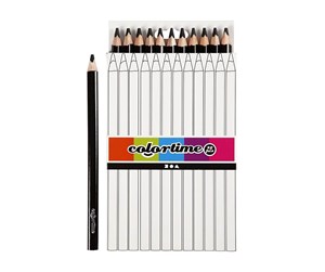 Hobbyartikler - Creativ Company Triangular Jumbo colored pencils - Black 12pcs. - 38181