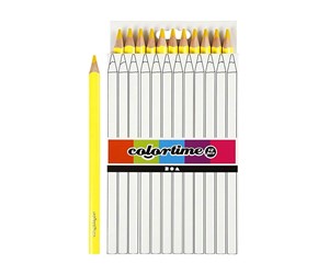 Hobbyartikler - Creativ Company Triangular Jumbo colored pencils - Yellow 12pcs. - 38170