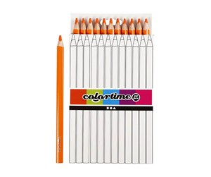 Hobbyartikler - Creativ Company Triangular Jumbo colored pencils - Orange 12pcs. - 38171