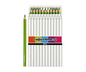 Hobbyartikler - Creativ Company Triangular Jumbo colored pencils - Light green 12pcs - 38178