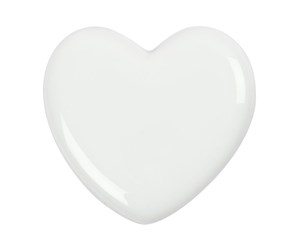 Arts & Crafts - Tilbehør - Creativ Company Glass Heart - White 1st. - 558500