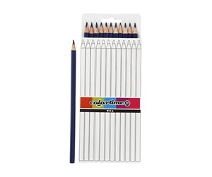 Hobbyartikler - Creativ Company Triangular colored pencils - dark blue 12pcs. - 38577