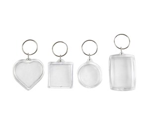 Arts & Crafts - Tilbehør - Creativ Company Keychain Shapes 4pcs. - 512730