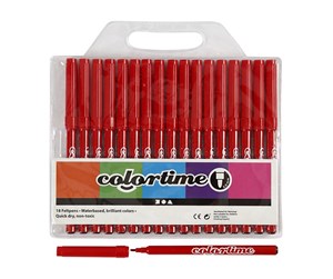 Hobbyartikler - Creativ Company Red markers 18st. - 373540