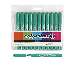 Hobbyartikler - Creativ Company Bright green Jumbo markers 12pcs. - 37357