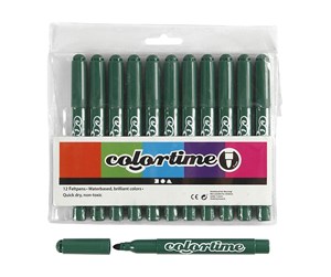 Hobbyartikler - Creativ Company Green Jumbo pens 12pcs. - 37358