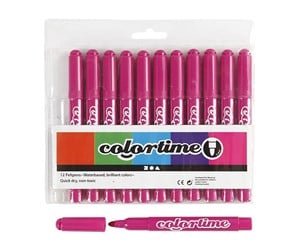 Hobbyartikler - Creativ Company Pink Jumbo pens 12pcs. - 37341