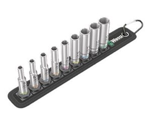 Verktøy - Wera Belt A Deep 1 socket set 1/4" drive 9 pieces - 05004525001