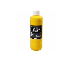 Arts & Crafts - Tilbehør - Creativ Company Textile paint - Primary Yellow 500ml - 34142