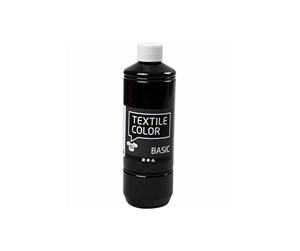 Arts & Crafts - Tilbehør - Creativ Company Textile paint - Black 500ml - 34153