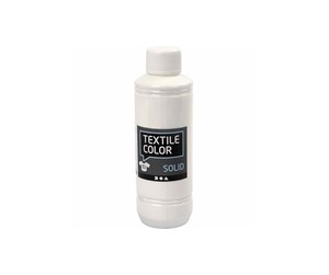 Arts & Crafts - Tilbehør - Creativ Company Opaque textile paint - White 250ml - 34614