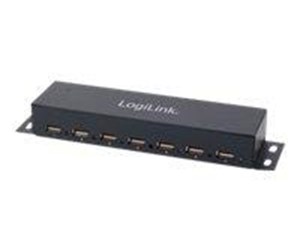 USB-hub - LogiLink USB 2.0 hub 7-Port metal USB-hub - UA0148