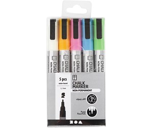 Skrive- & Tegneverktøy - Creativ Company Chalk Markers Color 5pcs. - 37385