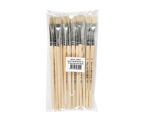 Hobbyartikler - Creativ Company Wooden brushes - Nr. 12 Short handle 12pcs. - 10612