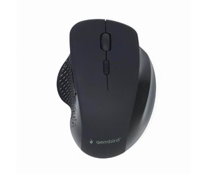 Mus - Gembird Ergonomic wireless optical mouse 6B-02 - Mus - Optisk - 6 - Svart - MUSW-6B-02