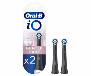 Elektrisk tannbørste - Oral-B Børstehoder iO Gentle Care børstehoder, sort, 2 stk. - 4210201419020