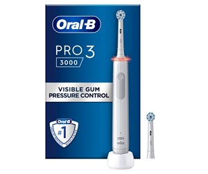 Elektrisk tannbørste - Oral-B Elektrisk tannbørste Pro 3 3000 - Hvit - 8006540760918