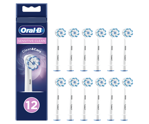 Elektrisk tannbørste - Oral-B Børstehoder Sensitive Clean børstehoder, 12 stk. - 4210201395300