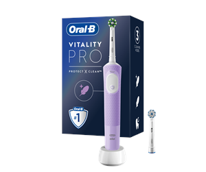 Elektrisk tannbørste - Oral-B Elektrisk tannbørste Vitality Pro Lilla + ekstra tannbørstehode - 4210201432340