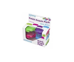 Kjøkkentilbehør - Sistema Knick Knack 4Pack62ml - 21127