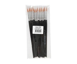 Hobbyartikler - Creativ Company Round brushes - Nr. 8 12st. - 10708