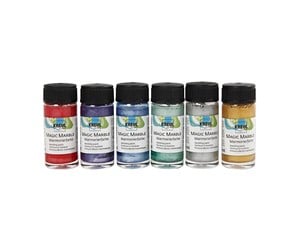 Arts & Crafts - Tilbehør - Creativ Company Marble paint - Metallic Colors 6x20ml - 30197