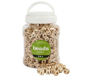 Kreative leker - Creativ Company Wooden Letter Bead Set 400pcs. - 68475