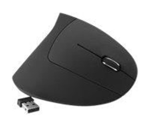 Mus - MediaRange - vertical mouse - 2.4 GHz - black - Vertical mouse - Optisk - 6 - Svart - MROS232