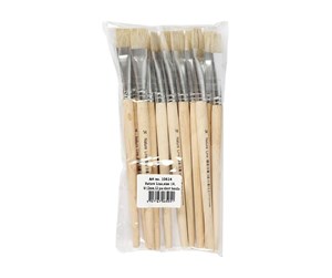 Hobbyartikler - Creativ Company Wooden brushes - Nr. 14 Short handle 12st. - 10614