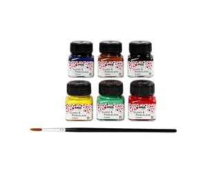 Arts & Crafts - Tilbehør - Creativ Company Glass and Porcelain Paint 6. Colors - 31405