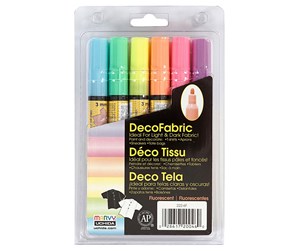 Arts & Crafts - Tilbehør - Creativ Company Deco Textile Markers 6pcs. - 25098