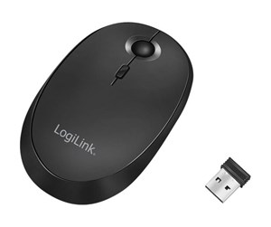 Mus - LogiLink Wireless & Bluetooth dual mouse 2.4 GHz 800/1200/1600 dpi black - Mus - Optisk - Svart - ID0204