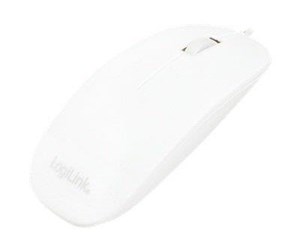 Mus - LogiLink Mouse optical white flat - Mus - Optisk - 3 knapper - Hvit - ID0062