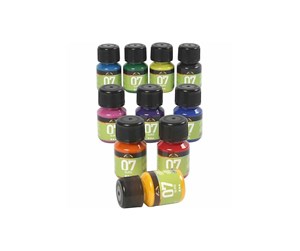 Hobbyartikler - Creativ Company Permanent Glass Paint - Set of 10 Colors 30ml - 31396